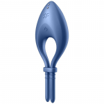 SATISFYER RING &ndash; satisfyer - tikslinis žiedas vibratorius aplikacija mėlyna