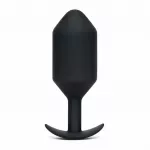 B-Vibe Snug Plug 7 analinis kai&scaron;tis, 600 g, juodas, XL