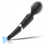 BLACK&SILVER Beck 2-in-1 wand vibratorius