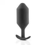 B-Vibe Snug Plug 6 analinis kai&scaron;tis su svoriu, juodas, 515 g, 16 cm