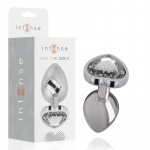 INTENSE ANAL TOYS &ndash; intense - balta &scaron;irdis aliuminio metalo analinis kam&scaron;tis dydis s