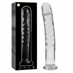 NEBULA SERIES BY IBIZA &ndash; modelis 16 dildo i&scaron; borosilikato stiklo ai&scaron;kus 18.5 cm -o- 3 cm