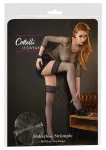 Cottelli Collection Net Hold-Up pėdkelnės su nėriniu, juoda,