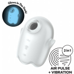 SATISFYER AIR PULSE &ndash; satisfyer - &scaron;vytuoklis ghost air pulse & vibratorius baltai