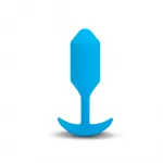 B-Vibe Vibruojantis Snug Plug 3, mėlynas, 160 g
