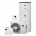 &Scaron;ilumos siurblys oras-vanduo Mitsubishi Heavy HSB100-W / FDCW71VNX-W su atskira 300 ltr.talpa (9.50 kw)
