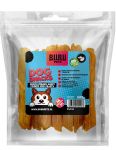 BUBU PETS &scaron;unų skanėstai &ndash; daug vitaminų turinčios saldžiųjų bulvių ir menkės filė juostelės, 500 g.
