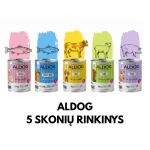 ALDOG Ragauk ir Atrask &ndash; 5 skonių konservų rinkinys &scaron;unims (5 &times; 400 g)