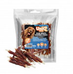 UniQ Pets &ndash; Jautienos lazdelė, apsukta antiena, 500 g