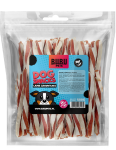 BUBU PETS &scaron;unų skanėstai &ndash; ėrienos ir menkės sumu&scaron;tinių lazdelės, 500 g.