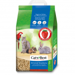 Cats Best Universal Strawberry Natūralus granuliuotas pjuveninis kraikas 10 l