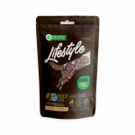 &Scaron;unų skanėstai antienos ir menkės suktinukai 75 g