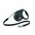 Black Design virvelinis pavadis S, iki 12kg, 5 m, juodos spalvos