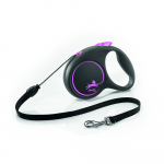 Black Design virvelinis pavadis S, iki 12kg, 5m, virvelinis, rožinės spalvos