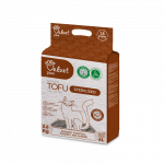TOFU sterilizuotų kačių kraikas, 1,5 mm granulės su kokoso anglimi, kokosų ir migdolų esencija, 2,6 kg / 6 l
