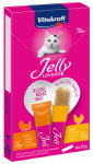 Jelly Lovers kačių pa&scaron;aro papildas - skanėstai su vi&scaron;tiena ir kalakutiena 6x15 g