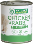 Puppy Chicken&Rabbit Konservuotas pa&scaron;aras &scaron;unims 800 g