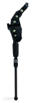 Atraminė galinė kojelė, ALU, juoda, regul.26"-29"