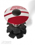 Vairo i&scaron;ky&scaron;os antgalis (ežys) XLC A-Head AP-S01 1.1/8", Alu, raudonos spalvos