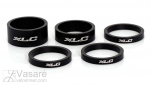Vairo kolonėlės tarpiklių k-tas XLC A-Head 3x5, 1x10, 1x15 mm, 1" juodi