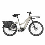 El. Dviratis Riese & M&uuml;ller Multicharger3 Mixte Family Plus RX desert/black matt Cargo f/carrier Kiox 500