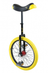 unicycle QU-AX Profi ISIS, 20", black, aluminium rim, yellow tyre