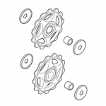 Galinio simplekso ratukai Shimano Alivio 8-Sp M410