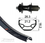 Galinis Ratas 27.5" XLC 6-bolt,bl.,TA 12,32h.