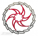 Stabdžių diskas XLC 180 mm silver/red