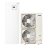 Oras-vanduo &scaron;ilumos siurblys Hitachi Yutaki SCombi su 220 l vandens &scaron;ildytuvu 16kW RWD-6.0NW1E-220S
