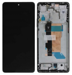 Ekranas tinkantis Xiaomi Poco F5 5G su lietimui jautriu stikliuku ir rėmeliu Black (service pack)