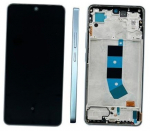 Ekranas tinkantis Xiaomi Redmi Note 13 4G su lietimui jautriu stikliuku ir rėmeliu Ice Blue (service pack)
