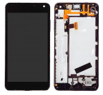 Ekranas tinkantis Microsoft (Nokia) Lumia 650 su lietimui jautriu stikliuku ir rėmeliu Black (used Grade B)