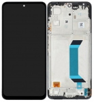 Ekranas tinkantis Xiaomi Redmi Note 12 4G/Note 12 5G/Poco X5 5G su lietimui jautriu stikliuku ir rėmeliu Black (used Grade A)