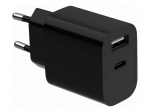Gembird 2-port universal USB charger (A+C), 2.4 A | TA-UC-2AC12-01-BK