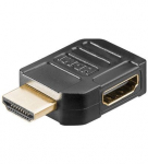 Perėjimas HDMI lizdas - HDMI ki&scaron;tukas kampinis plok&scaron;čias 90&deg;
