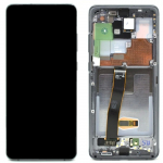 Ekranas tinkantis Samsung G988 S20 Ultra su lietimui jautriu stikliuku ir rėmeliu Cosmic Grey (service pack)