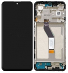 Ekranas tinkantis Xiaomi Poco M4 Pro 5G/Redmi Note 11S 5G/Redmi Note 11T 5G su lietimui jautriu stikliuku ir rėmeliu Black