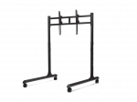 Next Level Racing Floor stand | Round Tube Freestanding Single Monitor Stand | Up to 65 " | Height adjustment, Tilt