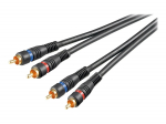 Goobay | Stereo RCA cable 2x RCA, double shielded | 50032
