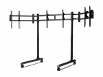 Next Level Racing Floor stand | Tube Freestanding Triple Monitor Stand | Up to 3x43 " | Height adjustment, Tilt