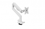 Arozzi Desk Mount | Neo Single - Gas Spring Monitor Arm AZ-ALZARE-NEO-WT | Tilt, Swivel, Rotation