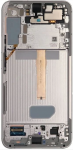 Ekranas tinkantis Samsung S906 S22 Plus 5G su lietimui jautriu stikliuku ir rėmeliu White/Cream/Sky Blue (used Grade C, without
