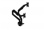 Arozzi Desk Mount | Neo Duo - Gas Spring Monitor Arm AZ-ALZARE-NEO-DUO-BK | Tilt, Swivel, Rotation
