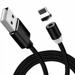 Magnetinis USB kabelis microUSB pil 1.0m