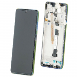 Ekranas tinkantis Xiaomi Poco X3 Pro/X3/X3 NFC su lietimui jautriu stikliuku ir rėmeliu Frost Blue (service pack)