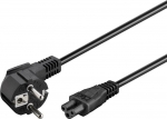 Goobay | Power supply cord (CEE/7/7 to mickey), angled | 68004 | Black