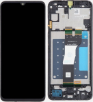 Ekranas tinkantis Samsung A057 A05S 2023 su lietimui jautriu stikliuku Black ir rėmeliu