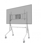 Neomounts Floor stand | FL50-575WH1 TV trolley | Adjustable Height | 65-110 " | Maximum weight (capacity) 125 kg | White