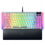 Razer Hot-swappable Mechanical Gaming Keyboard | BlackWidow V4 75% | Gaming Keyboard | Wired | US | Phantom White Edition